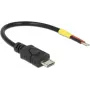 USB-kaabel DeLOCK 82697 Micro-USB B 0,1 m Must