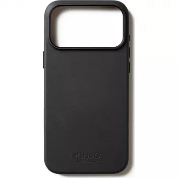 Mujjo Full Leather Case ümbris iPhone 17 Pro Max must