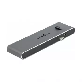 Dokkijaam DeLOCK Dual USB USB-C, HDMI, USB 3.2, SD, PD 3.0