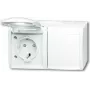 BUSCH JAEGER 2084-0-0723 - CEE 7/3 - 2P+E - Valge - IP44 - 250 V - 16 A