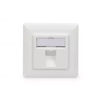 Digitus | Seinaplaadike Keystone-moodulitele, Saksa tüüp, keskplaat 50x50 mm, raam 80x80 mm | DN-93811