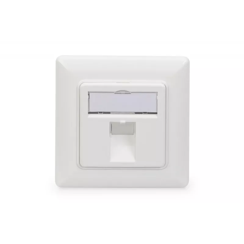 Digitus | Seinaplaadike Keystone-moodulitele, Saksa tüüp, keskplaat 50x50 mm, raam 80x80 mm | DN-93811