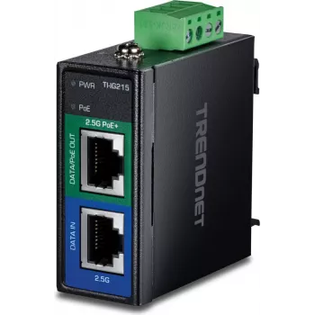 TRENDnet TI-IG215 PoE+ Industrial Injector 2.5G - 1 Gbps - Ethernet (TI-IG215)