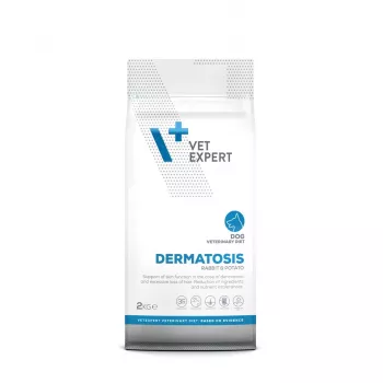 Kuiv koeratoit VETEXPERT Veterinary Diet Dermatosis Rabbit & Potato 2 kg — täiskasvanud, monoproteiin, teravilja/gluteeni/sojavaba