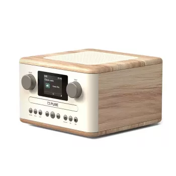 Pure Classic C-D4 digiraadio valge/tamm DAB+ FM internetiraadio Bluetooth 15W