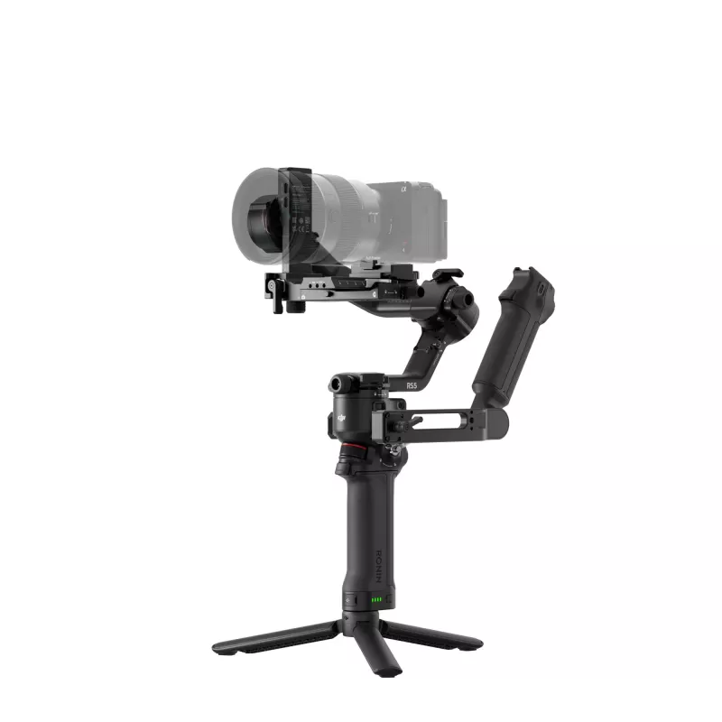 Käsikaamera stabilisaator DJI RS 5 combo — alumiinium, 30 h aku, 1,46 kg, must