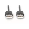Assmann USB-ühenduskaabel. tüüp A M/M. 3,0 m. USB 2.0 ühilduv. UL. must (AK-300100-030-S)