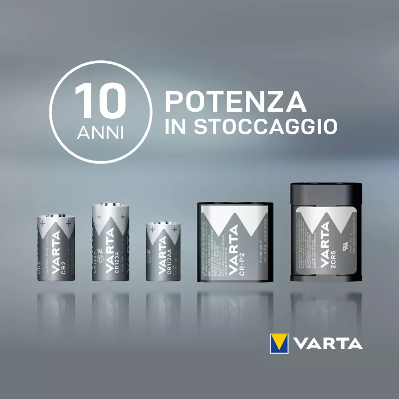 Varta liitium CR123A 3V 1600mAh kaameraaku