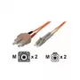 Tecline exertis Connect - Paranduskaabel - SC-multimode (M) LC-multimodele (M) - 3 m - Fiiberoptiline - 50/125 mikromeeter - OM2 - oranž (85603)