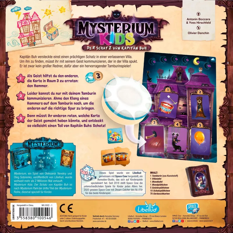 Mysterium Kids: Der Schatz of captain Buh, lauamäng