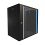 Seinale kinnitatav riiul Extralink Extralink Rackmount cabinet 12U 600x450 Must
