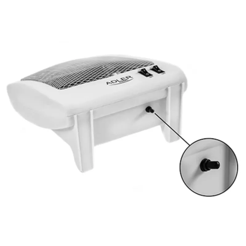 Adler | Kerise | AD 7709 | Halogeenkeris | 800 W | Võimsustasemete arv 2 | Valge