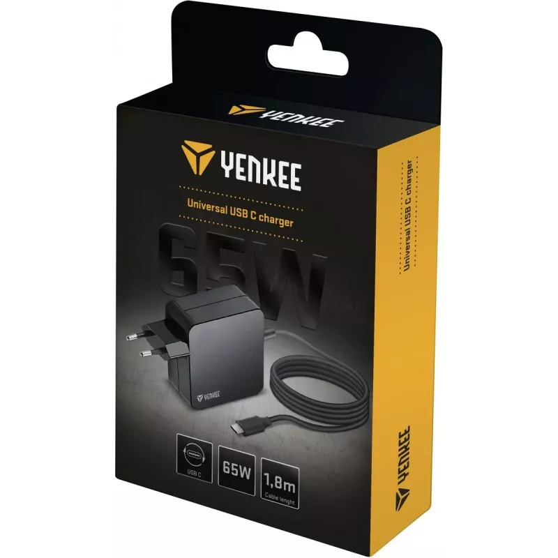 Universaalne toiteadapter / Nutitelefon / Tahvelarvuti / Sülearvuti / Power Delivery laadija USB C 65W 1,8m