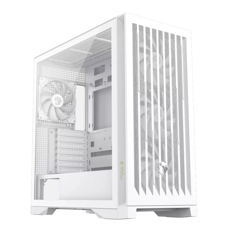 Gamemax korpus | LEADER 2 WH | Valge | E-ATX | Toiteplokk pole kaasas