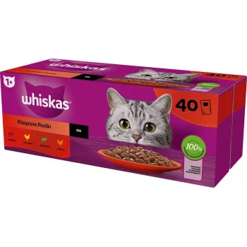 WHISKAS Classic Meals Mix - märg kassitoit - 40x85g