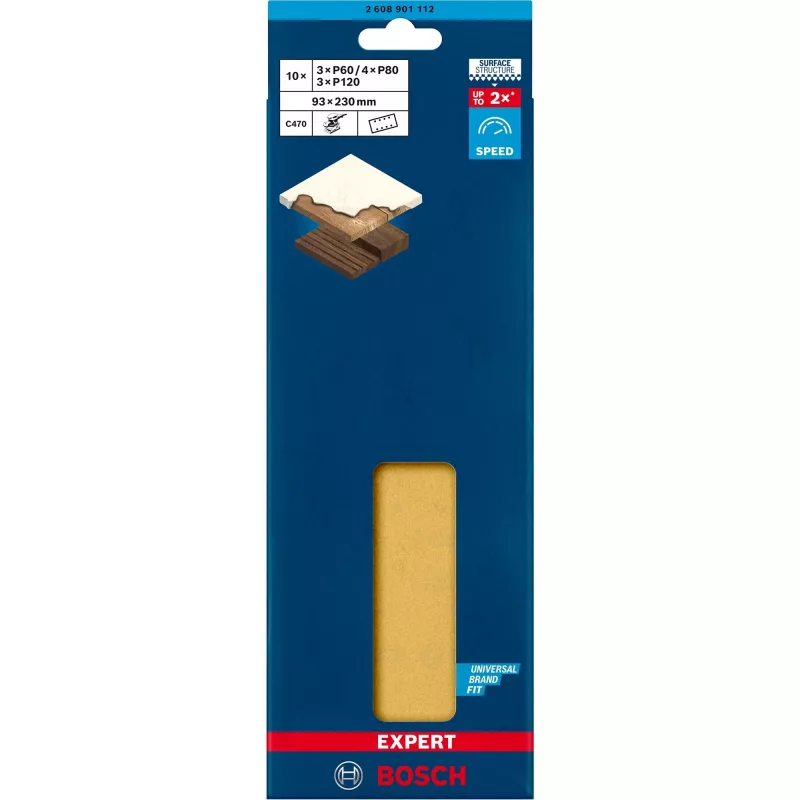 Lihvpaber Bosch EXPERT 2608901112 93x230 mm – komplekt 10 tk