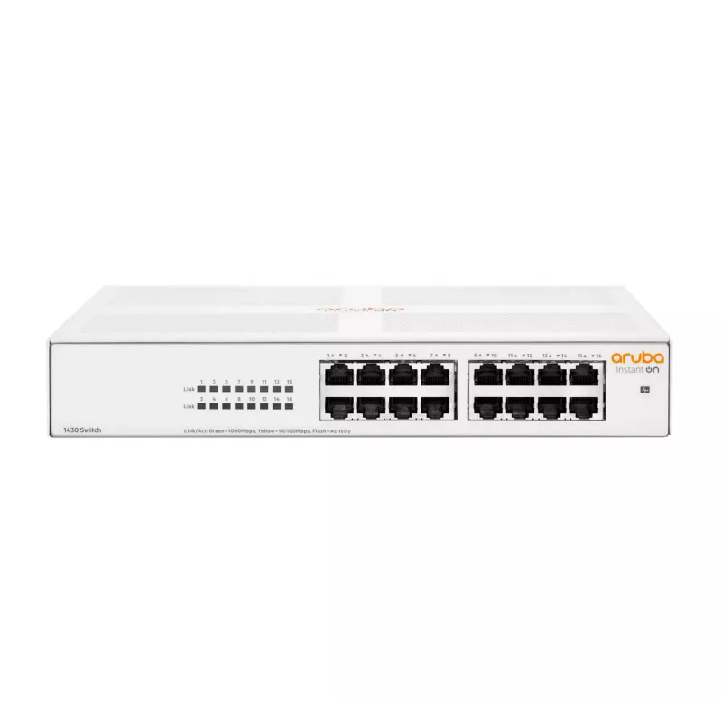 Aruba Instant On 1430 16G Haldamatu L2 Gigabit Ethernet (10/100/1000) 1U Valge