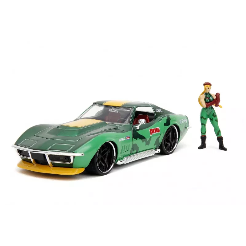 Car Jada Toys Street Fighter 1969 Chevrolet 1:24 Metallist Roheline