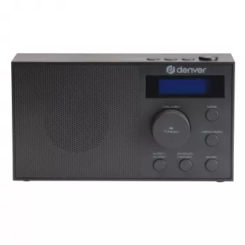 Raadio DENVER DAB-51B — DAB+/FM/AM kompaktne digiraadio, must