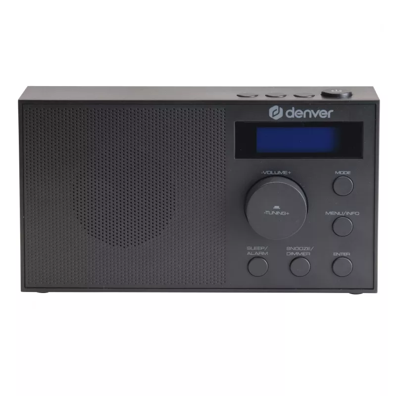 Raadio DENVER DAB-51B — DAB+/FM/AM kompaktne digiraadio, must