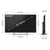 Sharp 43HP6265E TV Google UHD Must