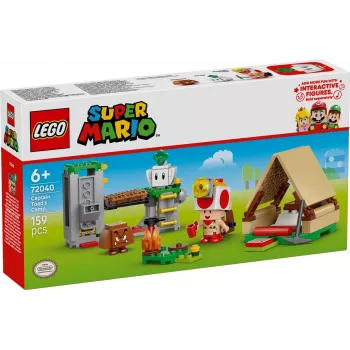 Ehitusmänguasi LEGO Captain Toad's Camp komplekt 72040 interaktiivsete Super Mario funktsioonidega
