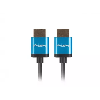 HDMI kaabel LANBERG CA-HDMI-22CU-0018-BK 1,8 m — HDMI tüüp A–A, HDMI 2.0, 18 Gbit/s, ARC, kullatud