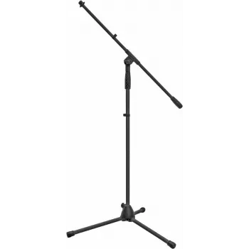 Mikrofonistatiiv Omnitronic MS-1B 3/8-tolliste ja 5/8-tolliste keermeadapteritega