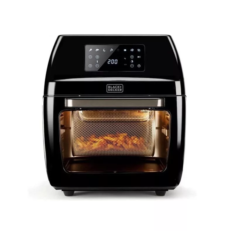 Kuumaõhufritüür Black & Decker BXAFO1200E — 12 L, 1700 W, puutetundlik juhtimine, 40–200°C, röstimisvarras, küpsetamine ja praadimine