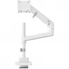 Monitor mount DIGITUS Single, clamp, 57 inch max, 27 kg capacity, VESA 75x75–100x100, Valge