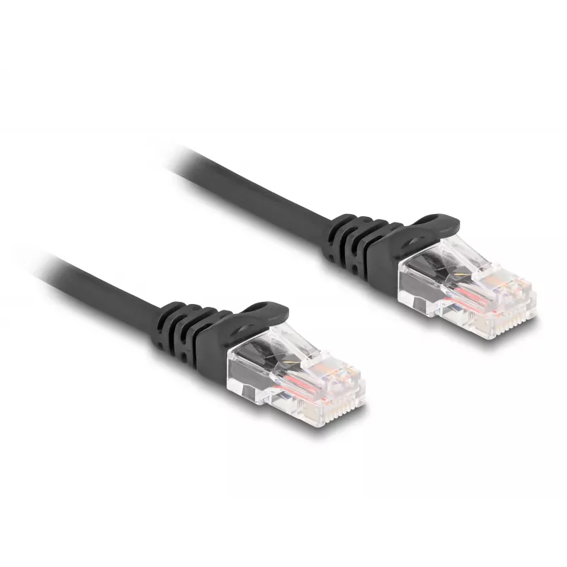 Võrgukaabel DeLOCK RJ45 spiraalkaabel isane-isane Cat.5e 2 m must
