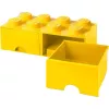 LEGO Sahtliklots 8 — kollane (mudel 40061732) hoiustamissahtel klotsidele ja väikestele osadele