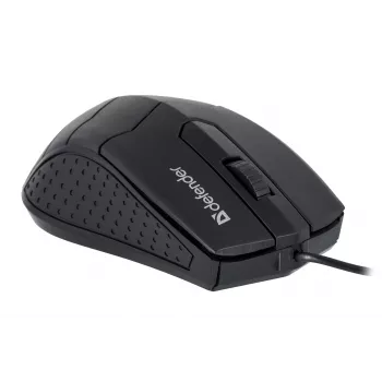Optiline mõlemakäeline hiir DEFENDER HIT MB-530 — 1000 DPI, USB Type-A, must, 1,5 m juhe