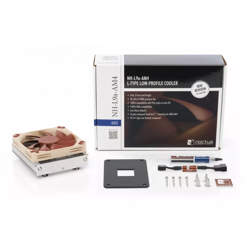 Noctua NH-L9a-AM4 protsessorijahuti 9,2 cm beež, nikkel