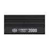 Toiteplokk Cooler Master X Mighty Platinum 2000W 230V, ATX 24-kontaktiline, 80 PLUS Platinum, must, 12 cm ventilaator