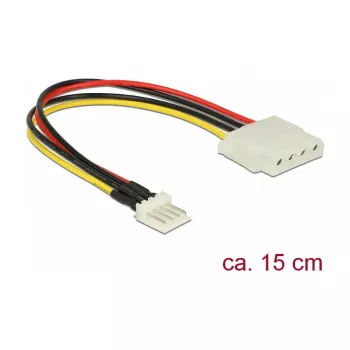 Sisemine toitekaabel DeLOCK 85456 0,15 m Floppy to Molex