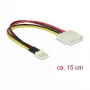 Sisemine toitekaabel DeLOCK 85456 0,15 m Floppy to Molex