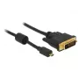 Videokaabli adapter DeLOCK 83585 Micro-HDMI to DVI-D 1m