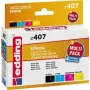 edding printerikassetid EDD-407 must, tsüaan, magenta, kollane, ühildub EPSON T0715, komplekt 4 tk