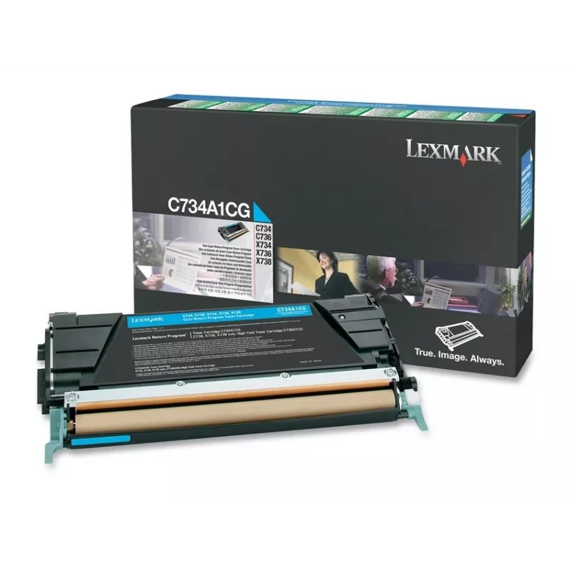 Lexmark C734A1CG printeritarvik tsüaan