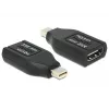 DeLOCK - Video- / Audio-adapter - HDMI - HDMI, 19-kontaktiline (W) - Mini DisplayPort (M) - (DisplayPort 1.1) - Must (65552)