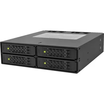 ICY DOCK - ToughArmor - MB994SP-4S - Backplane SAS/SATA II, salveta, 4x SAS/SATA 2,5 tolli sisemine kuni 4x SATA host - Alumiinium - must - SAS/SATA 6 Gbit/s - 40 mm ventilaator