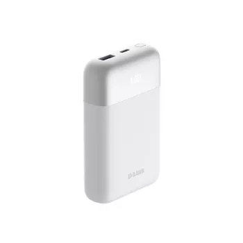 D-Link 10000mAh akupank, 10000 mAh, valge