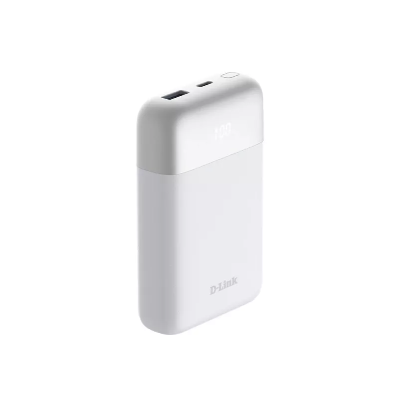 D-Link 10000mAh akupank, 10000 mAh, valge