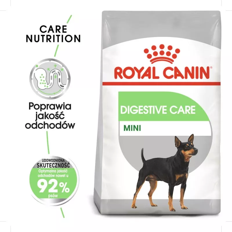 Kuiv koeratoit Royal Canin Mini Digestive Care 3 kg — väikesed tõud, linnuliha, täiskasvanud, seedimise tugi