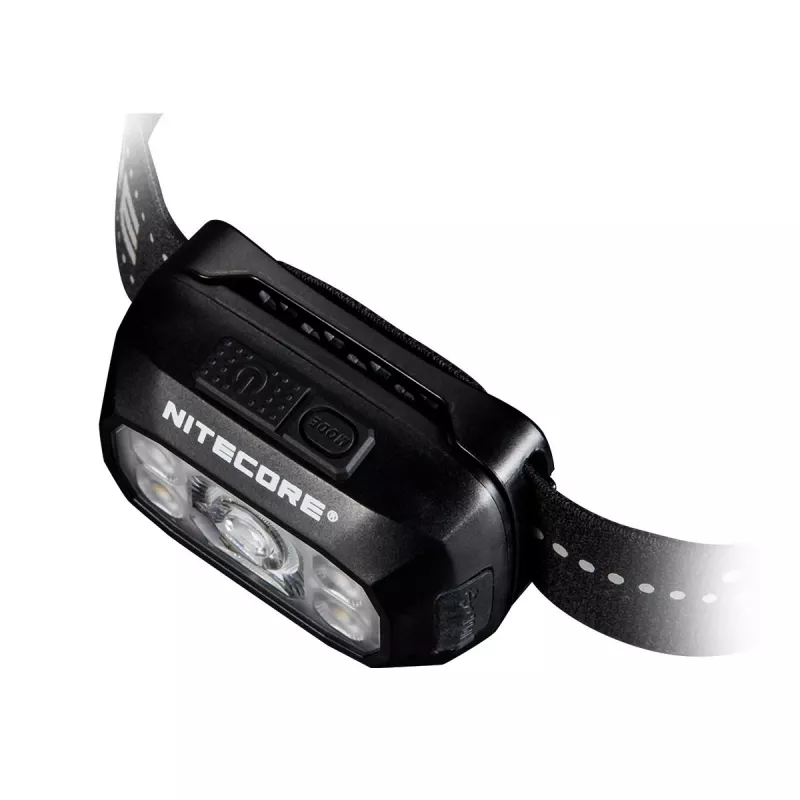 Pealamp Nitecore NU30 — kompaktne kantav LED-pealamp, kuni 500 luumenit, mitu väljundtaset, punase valguse režiim