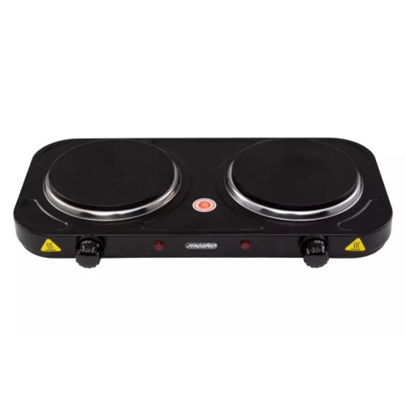Mesko Home MS 6509 pliit Must Lauapealne Suletud plaat 2 tsooni