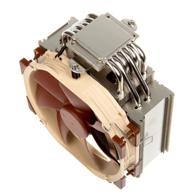 Noctua NH-U14S arvutijahutuskomponent Protsessorijahuti 12 cm Pruun, roostevaba teras