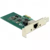 DeLock PCI Express kaart > 1 x Gigabit LAN - võrguadapter - PCIe 2.1 madalprofiil - Gigabit Ethernet
