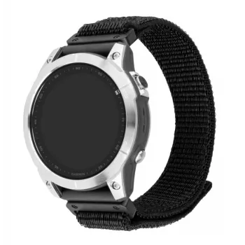 FIXED asendusrihm 22 mm sportlik Garmin QuickFit jaoks — 160–210 mm, must
